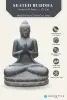 Product image 2 of the product “Buddha sitting, cast stone, 175cm height, lightweight ”